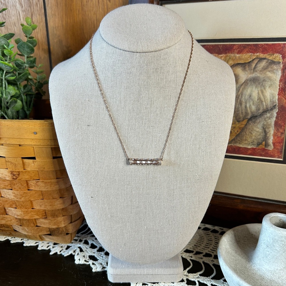 Côte‎ d'Argent Rose Gold Swarovski Crystal Pendant Necklace